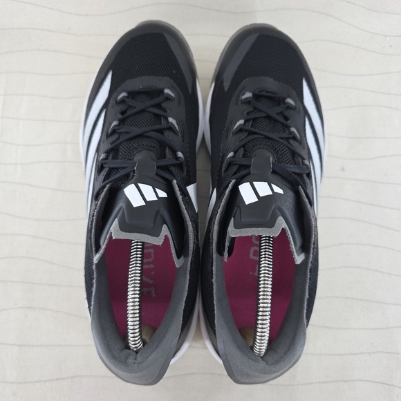 Adidas Mens Adizero Impact Turf Trainers Black White Baseball Shoes IH2645 Sz 10 - Picture 6 of 11